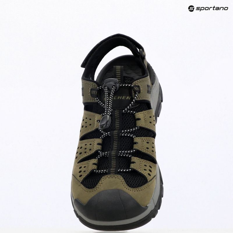 SKECHERS men's Tresmen Menard olive sandals 9