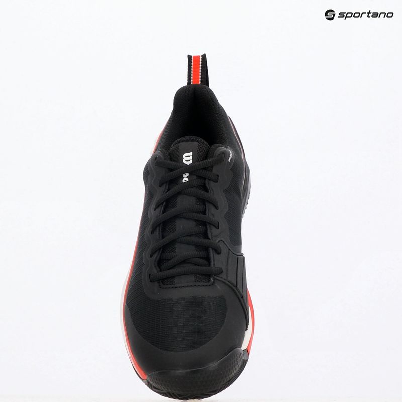 Men's tennis shoes Wilson Rush Pro 4.5 Clay black/ infrared/ white 9