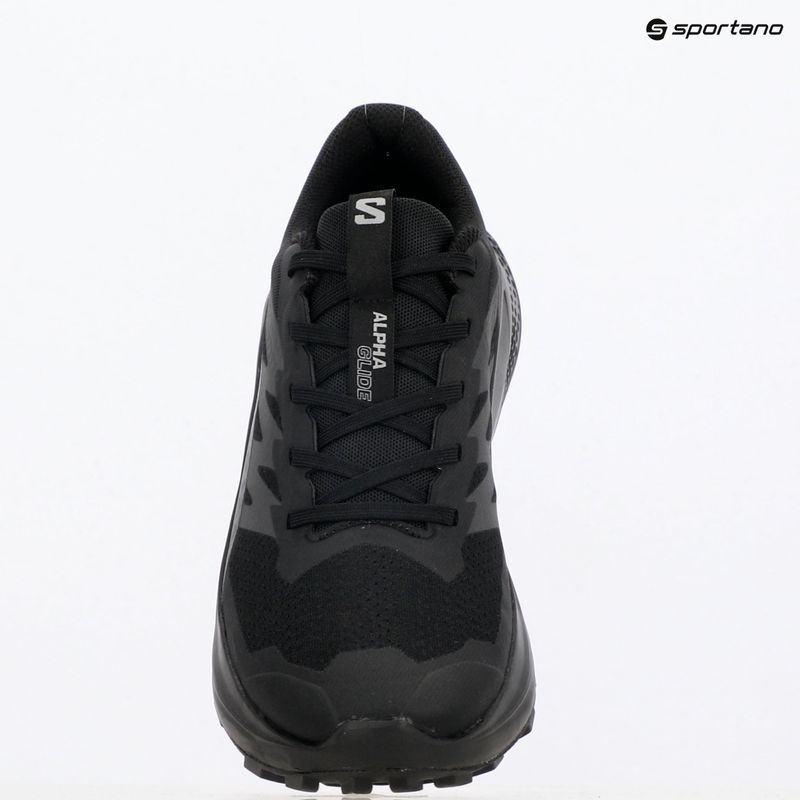 Salomon Alphaglide women's running shoes black/asphalt/black 9
