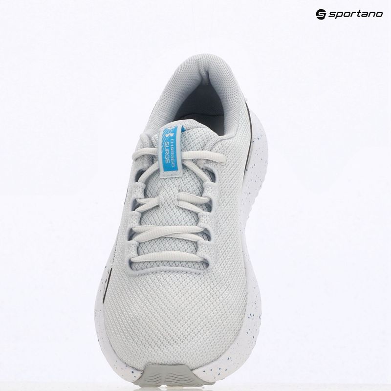 Women's running shoes Under Armour Charged Surge 4 distant gray/halo gray/ether blue 14