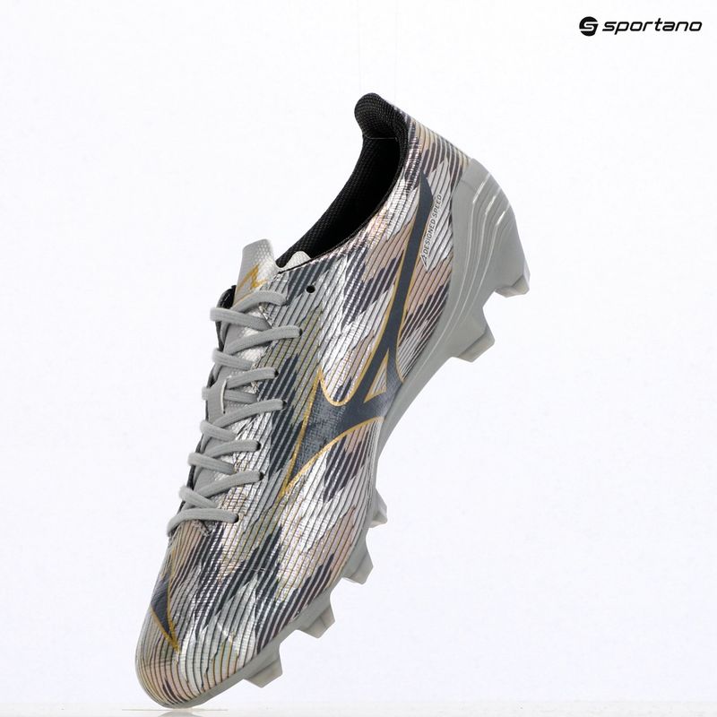 Men's football boots Mizuno α II Pro Md galaxy silver/8605 c/gold 9