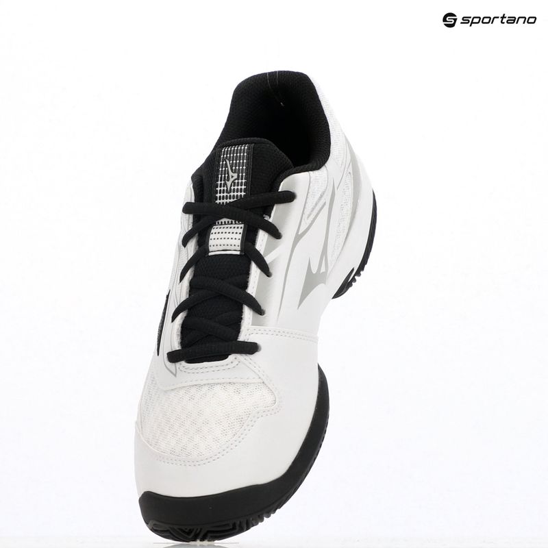 Men's tennis shoes Mizuno Break Shot 5 CC white/ black/ harbor mist 9