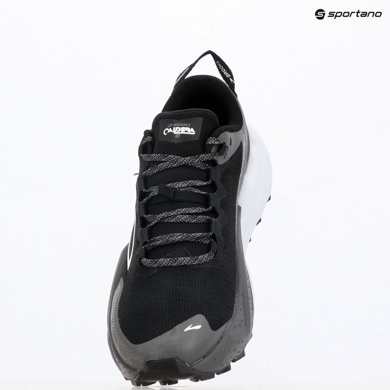 Men's running shoes Brooks Caldera 8 black/blackened pearl/white 9
