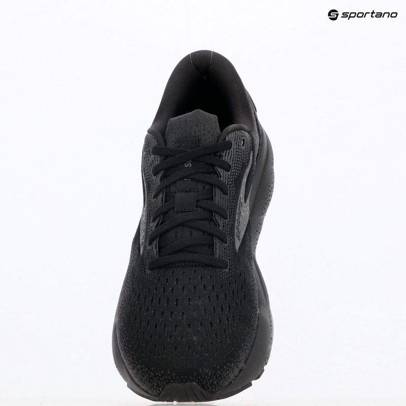 Men's running shoes Brooks Ghost 16 wide fit black/black/ebony 12