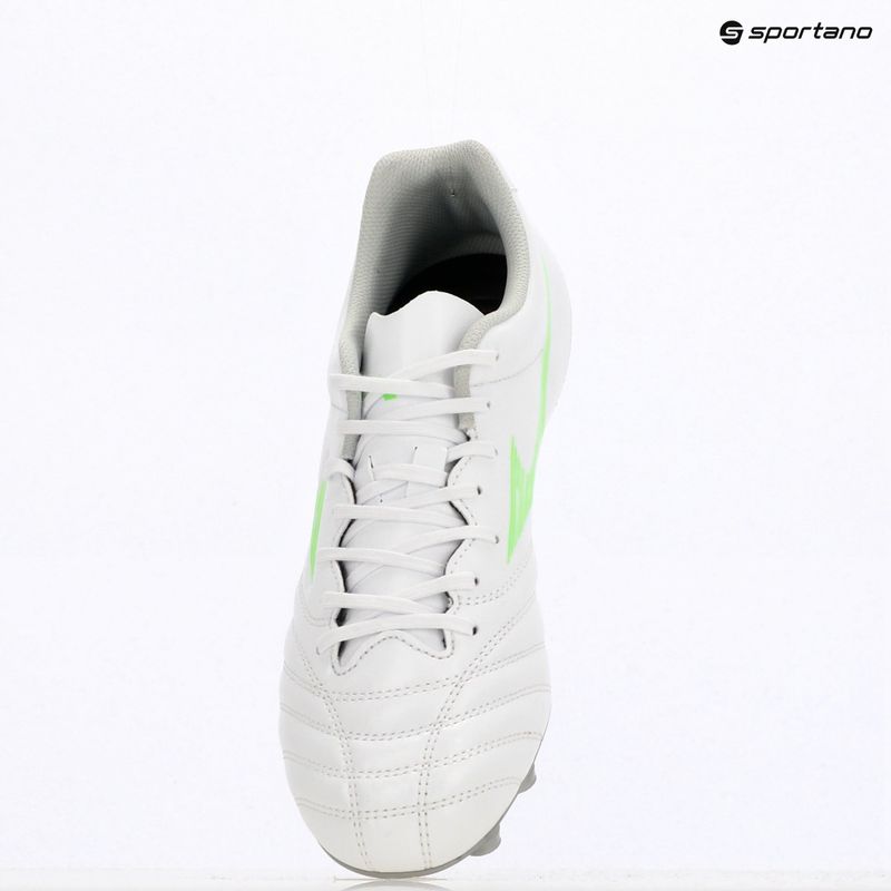 Men's football boots Mizuno Monarcida Neo III Select Md white/neon green 11