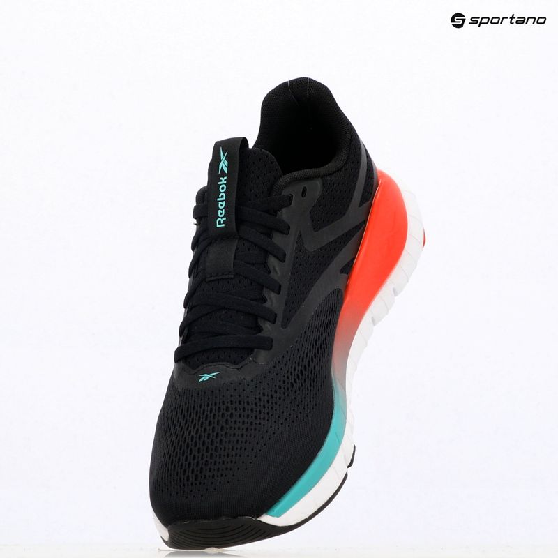 Reebok Flex Trainer black/energy red/ai aqua men's training shoes 9