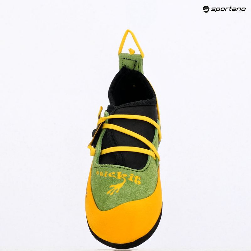 Children's climbing shoes La Sportiva Stickit lime/ yellow 9