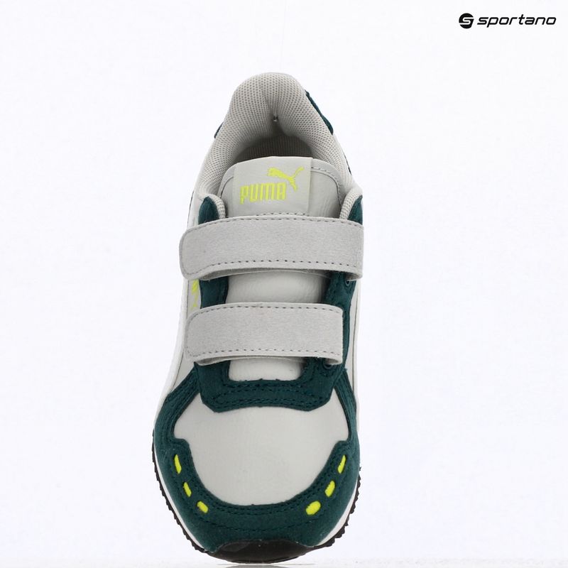 PUMA Cabana Racer SL 20 V PS junior shoes coollightgray/pumawhite/darkmyrtle/limesmash 9