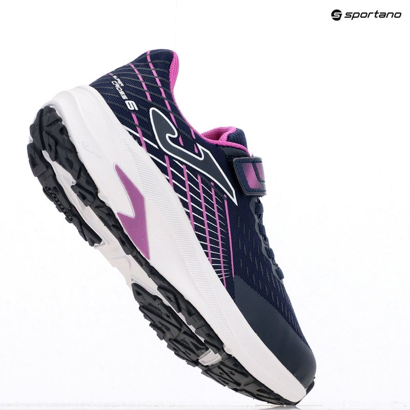 Children's running shoes Joma Super Cross navy/ fuchsia 9