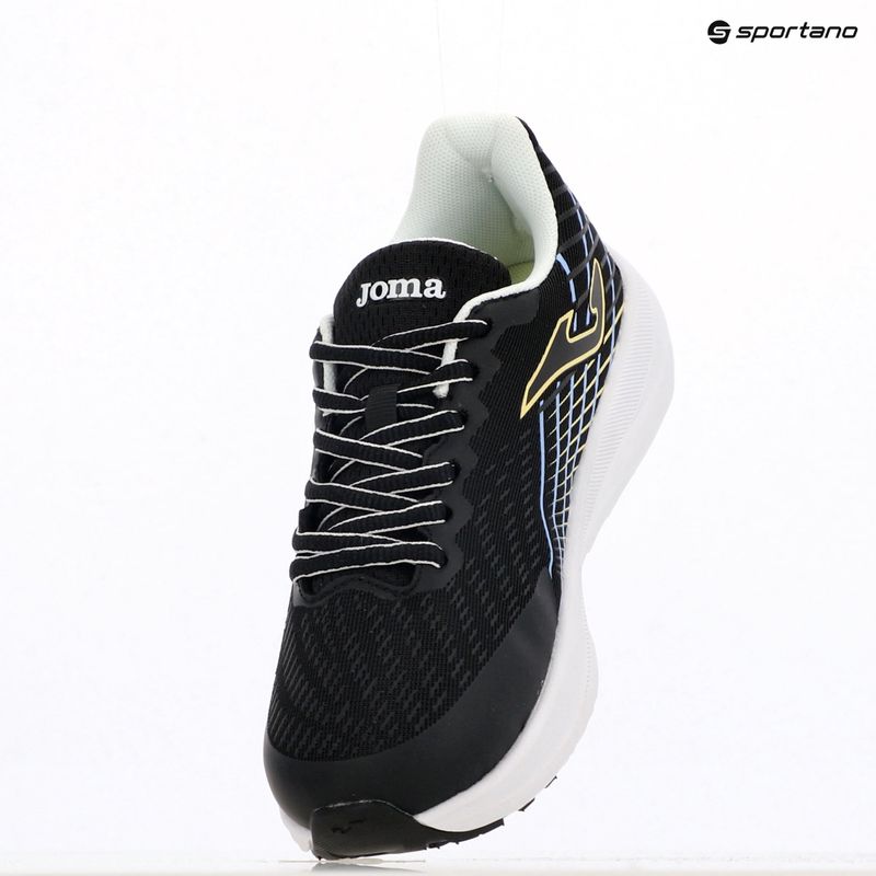 Children's running shoes Joma Super Cross black/ turquoise 9