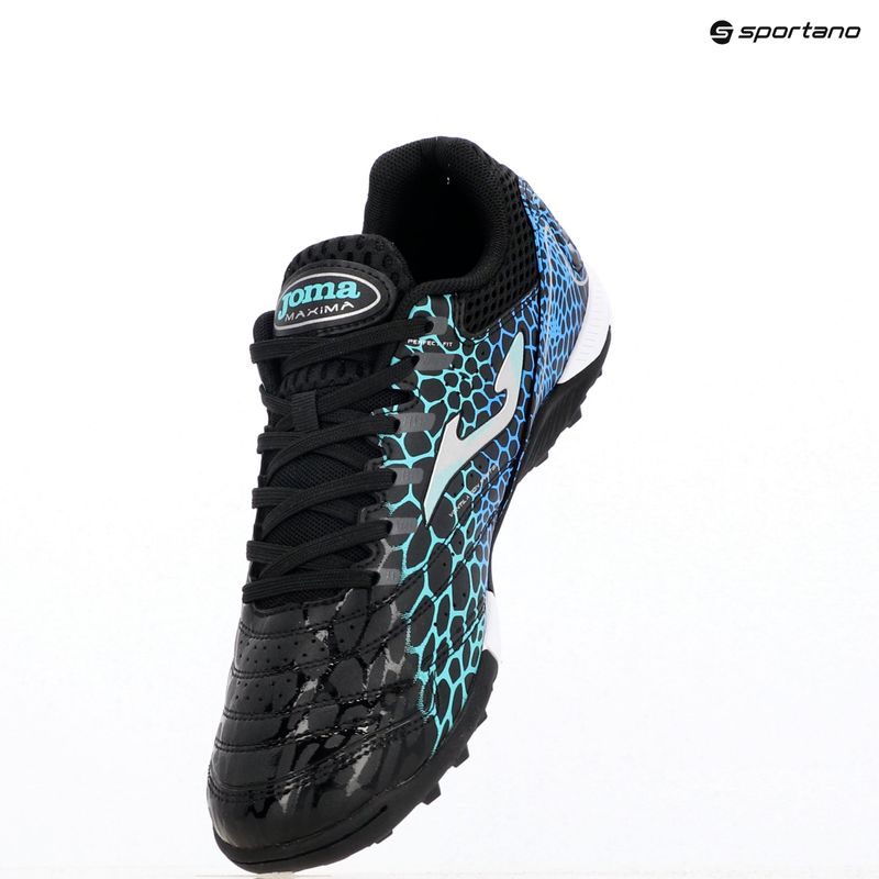 Men's football boots Joma Maxima TF black/turquoise 9