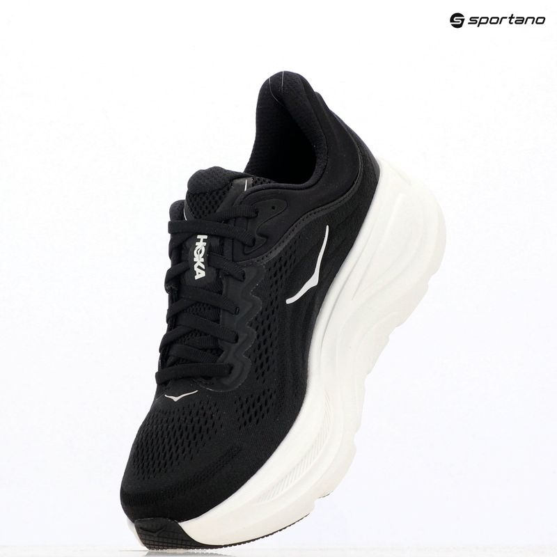Men's running shoes HOKA Bondi 9 black/white 16