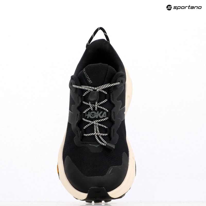 Women's running shoes HOKA Transport black/alabaster 18