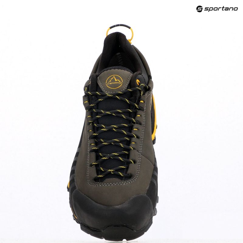 Men's La Sportiva TX5 Low GTX carbon/ yellow approach shoe 12
