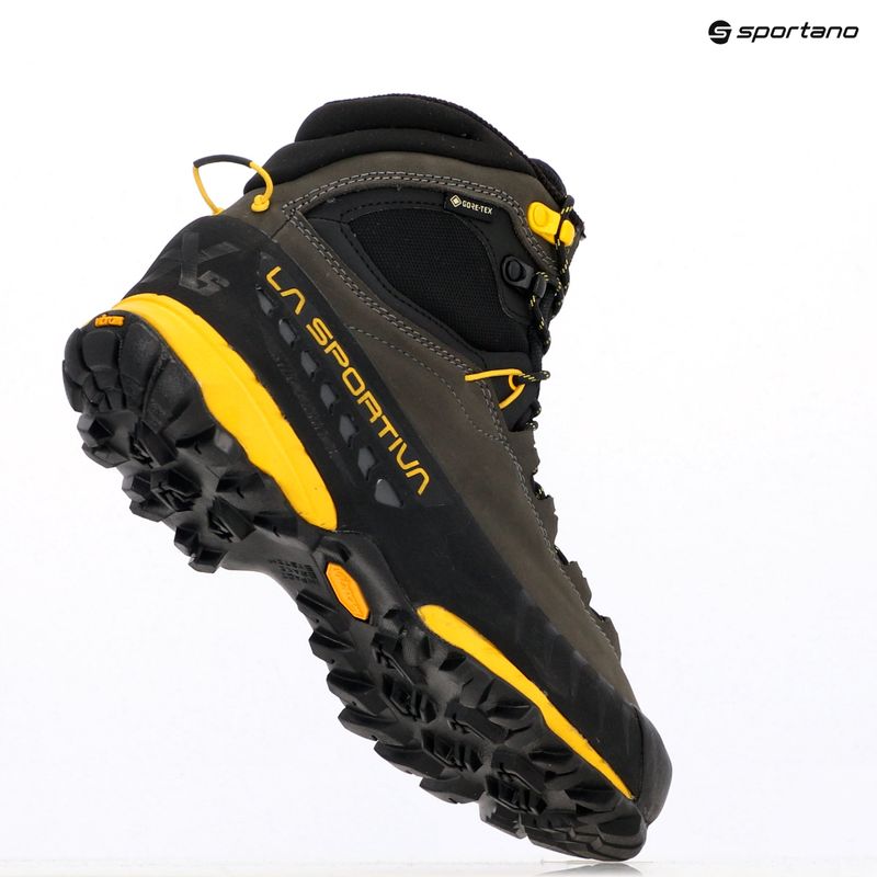 Men's approach shoes La Sportiva TX5 GTX carbon/ yellow 11