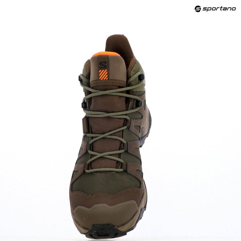 Men's trekking boots Salomon X Ultra Tracker GTX green/earth brown/sharkskin 18