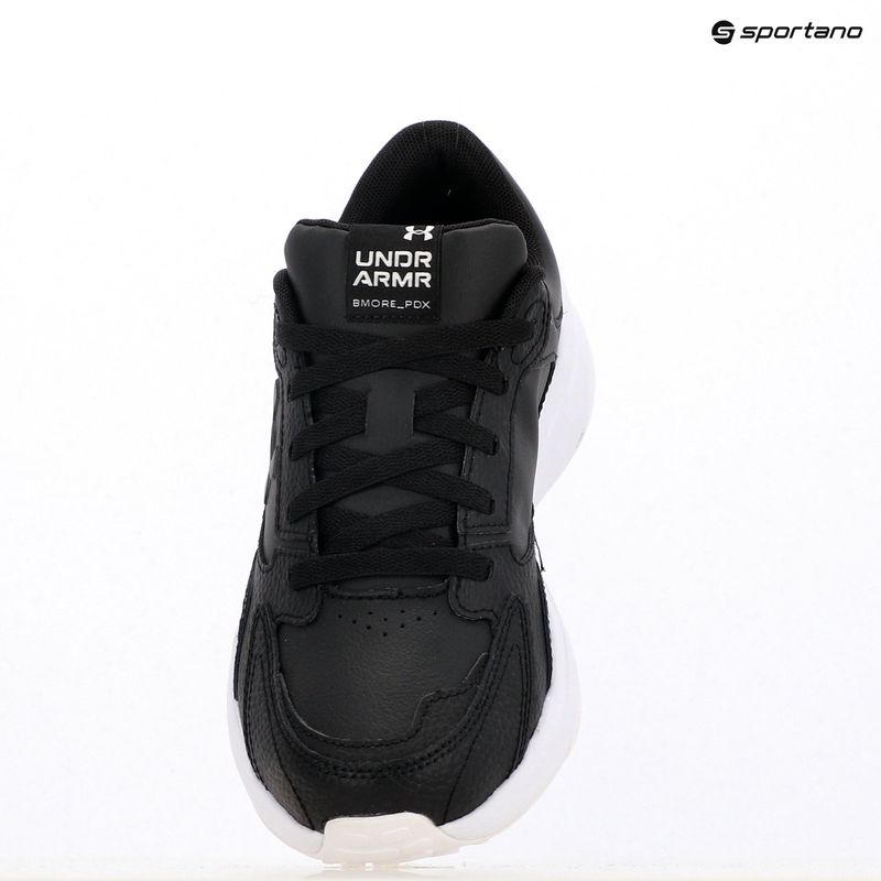 Men's training shoes Under Armour Edge Leather black/black/white 15