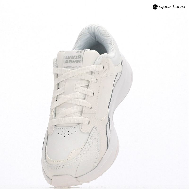 Men's training shoes Under Armour Edge Leather white/white/halo gray 9