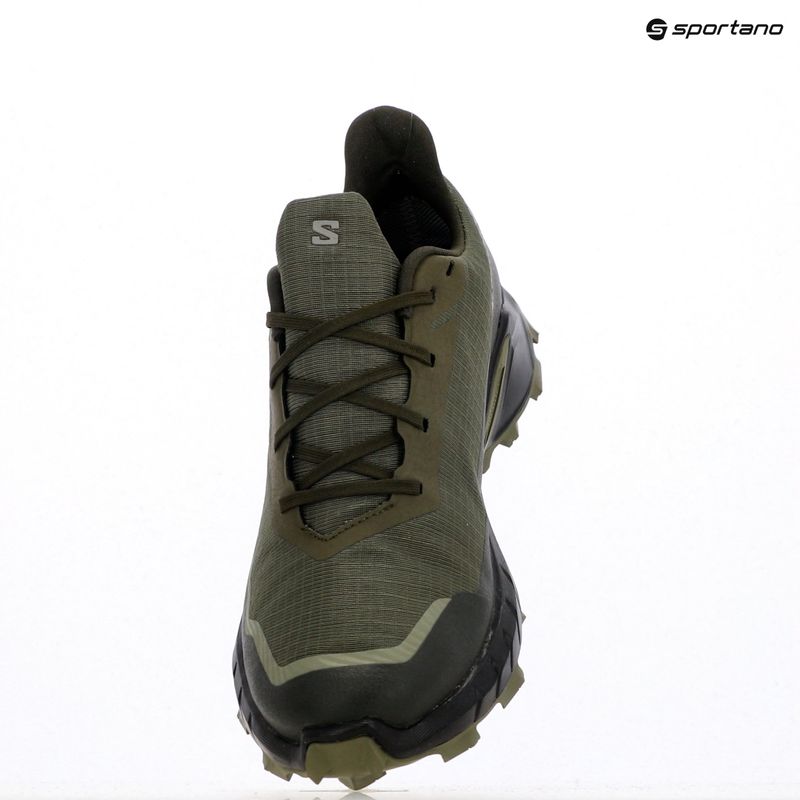 Men's running shoes Salomon Alphacross 5 GTX olive night/black 11
