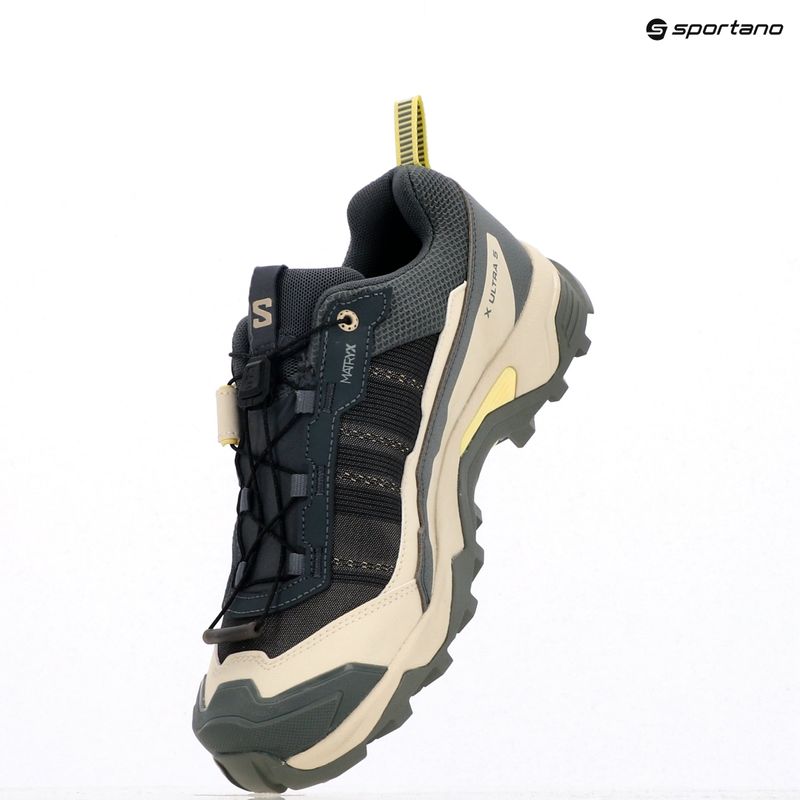 Women's trekking boots Salomon X ULTRA 5 GTX turbulence / sedona sage / yellow Iris 9