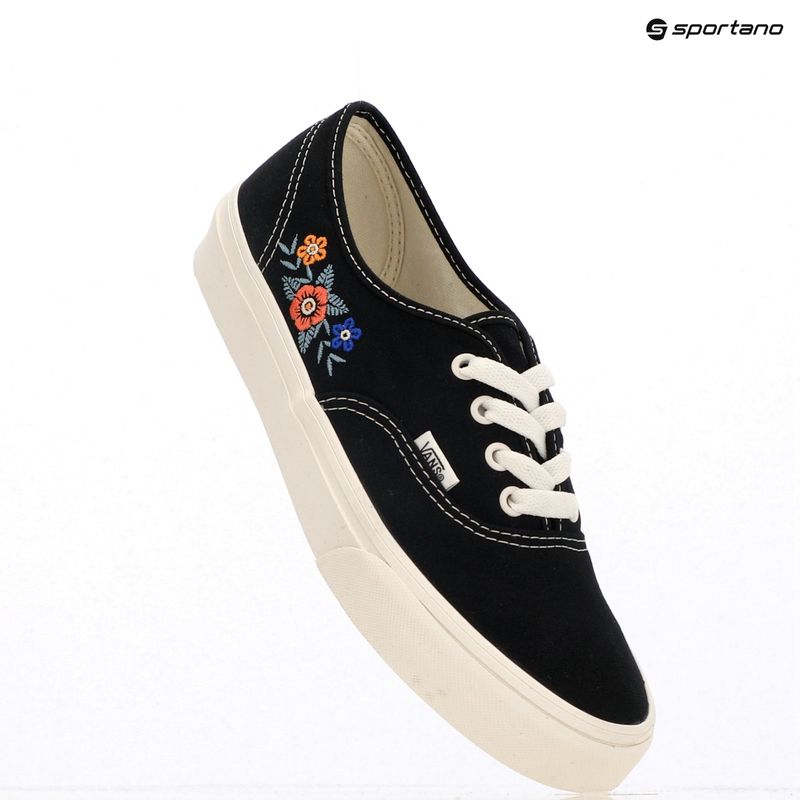 Vans Authentic black floral shoes 9