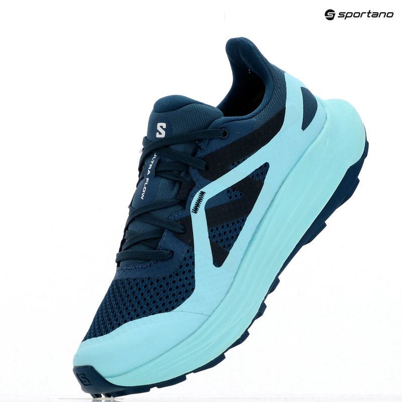 Women's running shoes Salomon Ultra Flow GTX deep dive/tanager turquoise/carbon 15