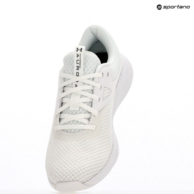 Women's training shoes Under Armour W Charged Aurora 2 white/white/metallic warm silver 9