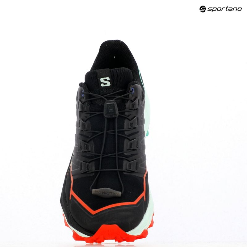 Women's running shoes Salomon Thundercross black/cherry tomato/electric green 11
