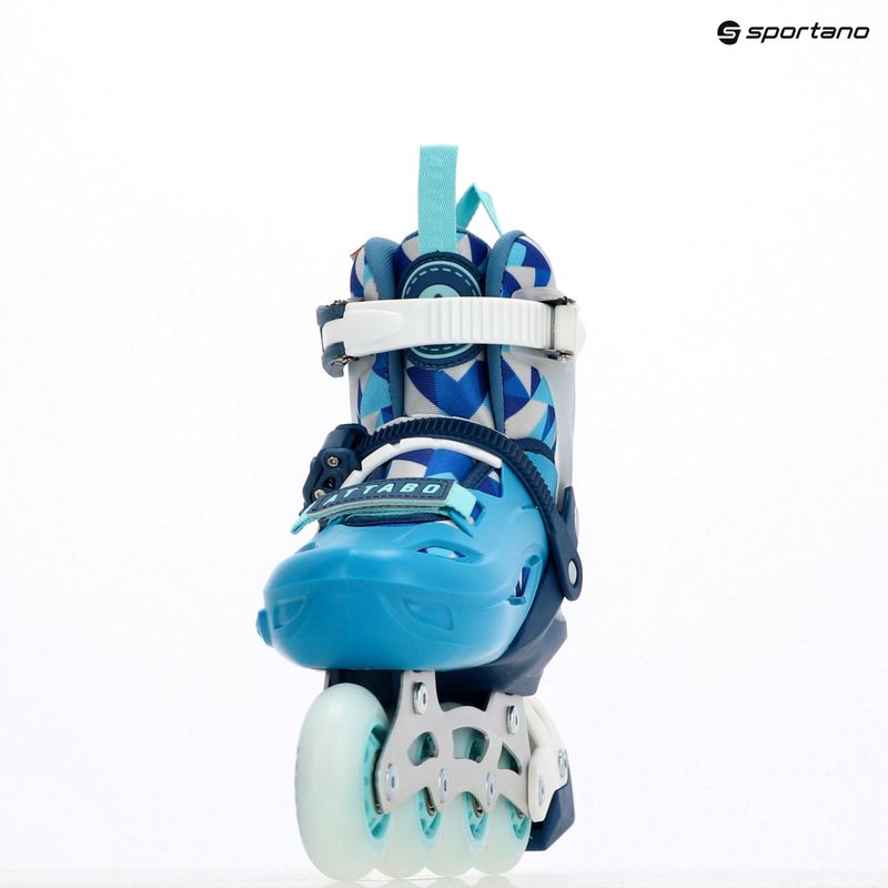 Children's inline skates ATTABO Flashled adjustable blue 19