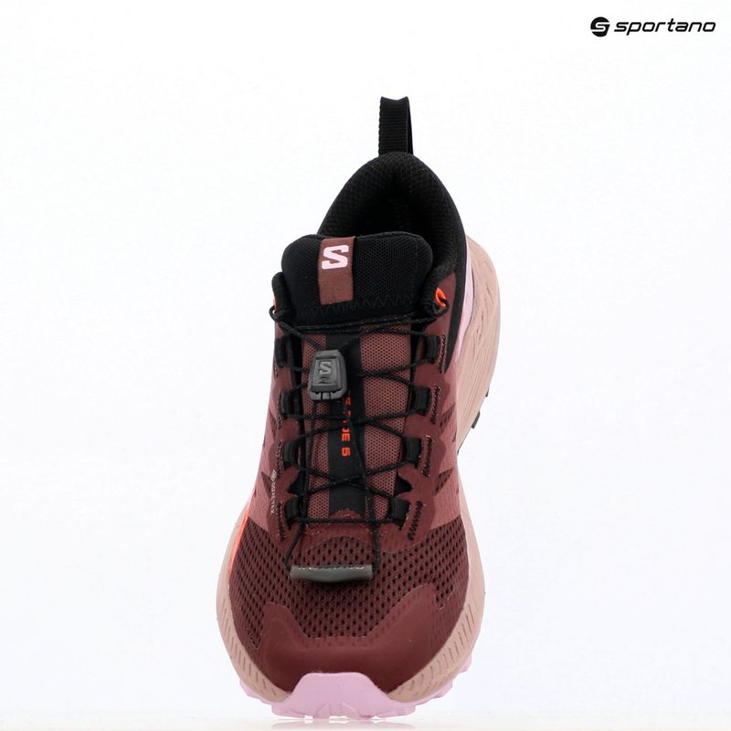 Salomon Sense Ride 5 GTX women's running shoes catawba grape/orchid bouquet/cherry tomato 14