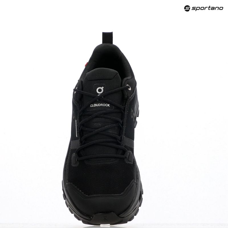 Men's shoes On Running Cloudrock Low Waterproof black/black 13
