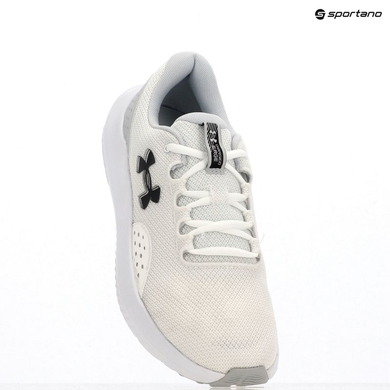 Men's running shoes Under Armour Charged Surge 4 white/halo gray/black 14