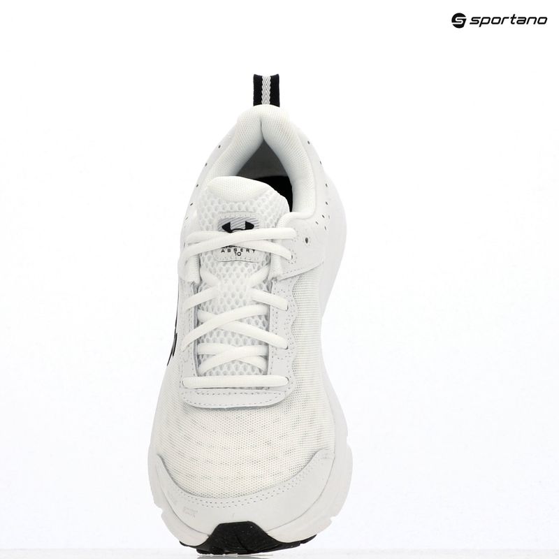 Men's running shoes Under Armour Charged Assert 10 white/black/black 14