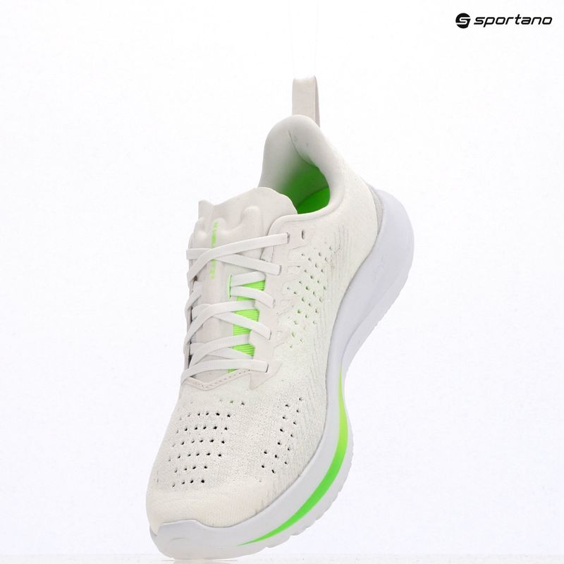 Men's running shoes Under Armour Velociti 4 white/white/hyper green 11
