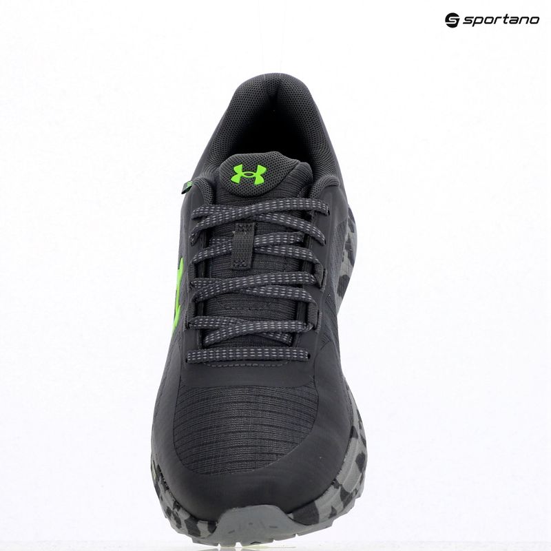 Men's running shoes Under Armour Charged Bandit Trail 3 castlerock/steel/hyper green 11