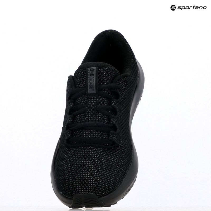 Women's running shoes Under Armour Charged Surge 4 black/black/black 14