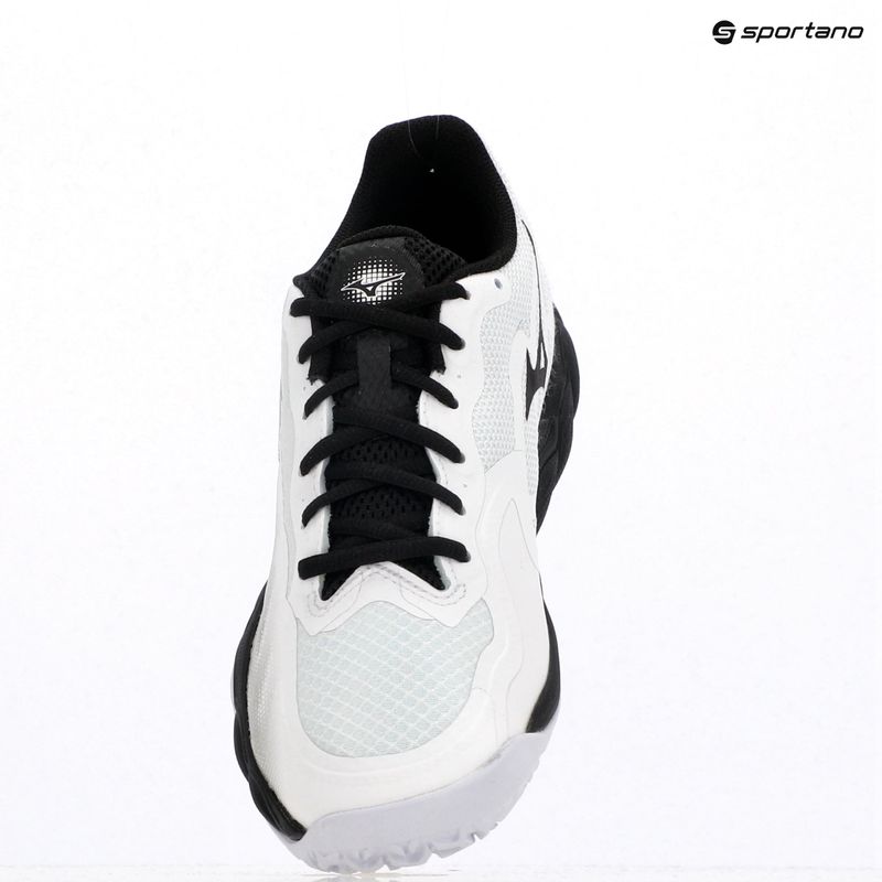 Men's tennis shoes Mizuno Wave Enforce Court CC white/ black/ iron gate 12