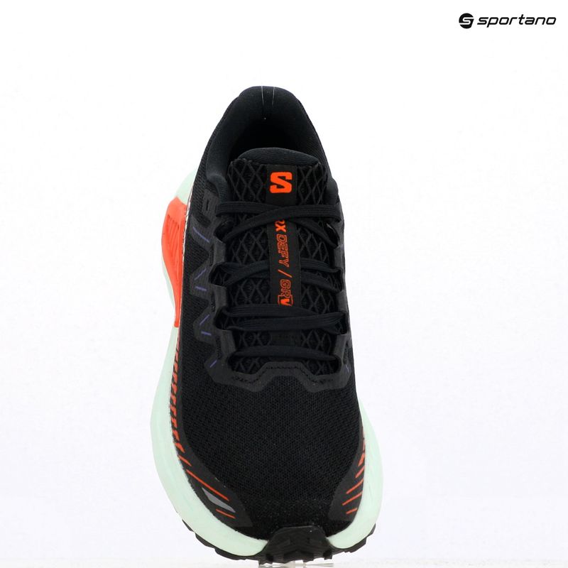 Women's running shoes Salomon Drx Defy GRVL black/cherry tomato/bay 7