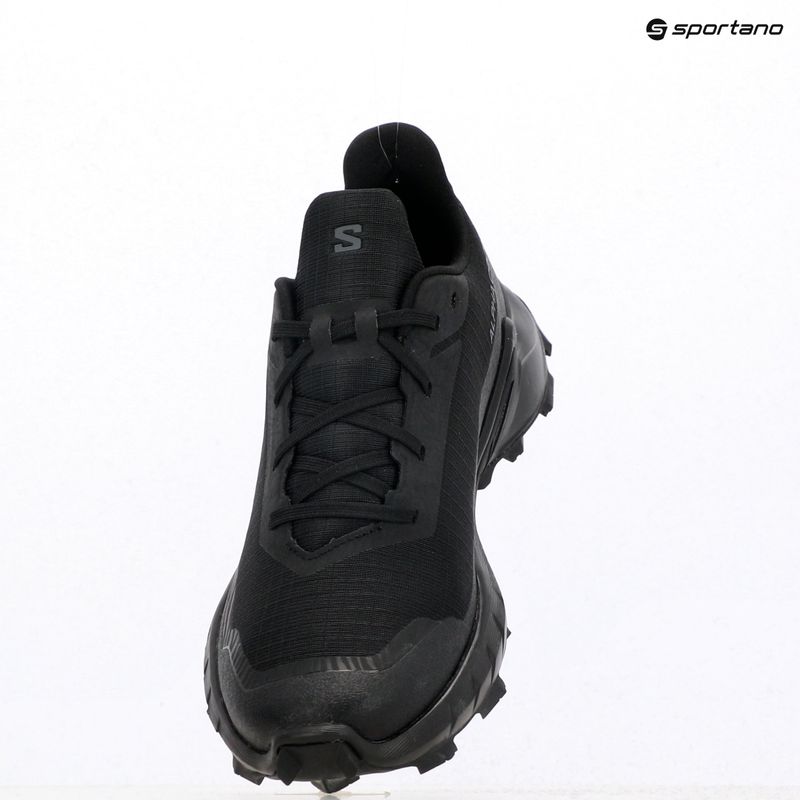 Women's running shoes Salomon Alphacross 5 black/black/ebony 11