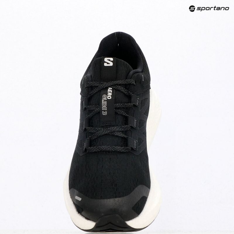 Men's running shoes Salomon Aero Glide 3 black/white/asphalt 14