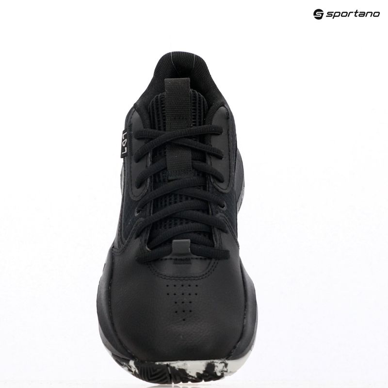 Under Armour GS Lockdown 7 children's basketball shoes black/black/metallic silver 14