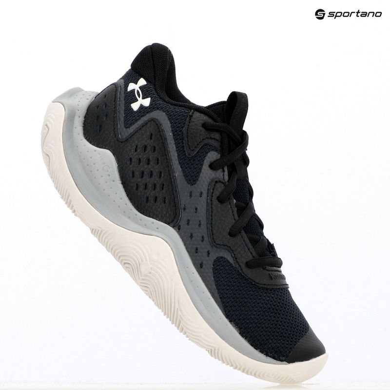 Under Armour Grade School Jet '23 black/jet gray/white children's basketball shoes 14