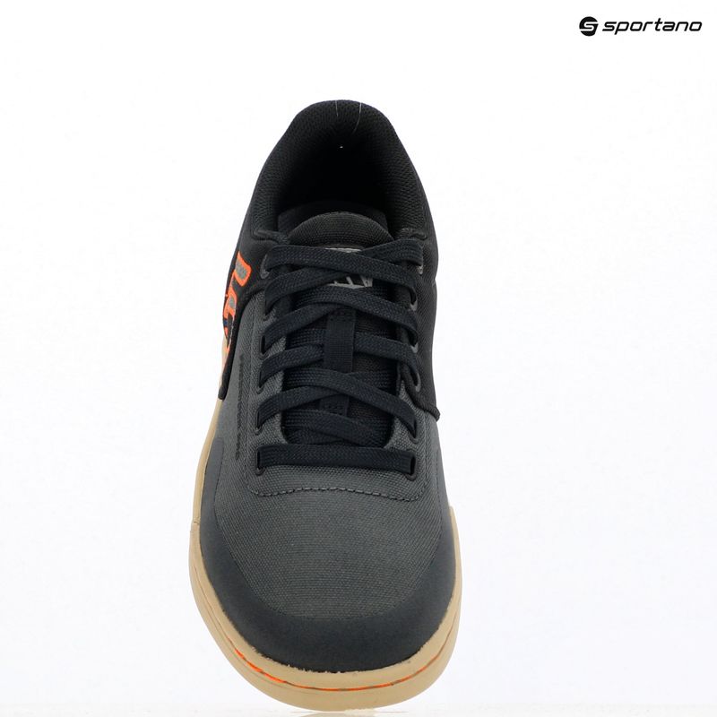 Women's platform cycling shoes adidas FIVE TEN Freerider Pro Canvas W grey six/grey four/impact orange 20