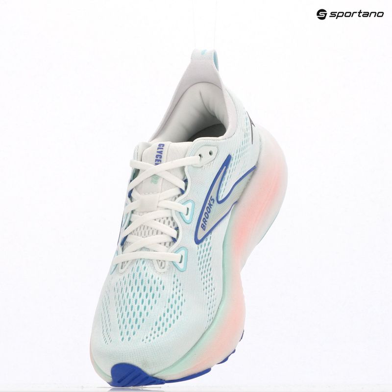Women's running shoes Brooks Glycerin 22 wide fit white/limpet shell/amparo blue 16
