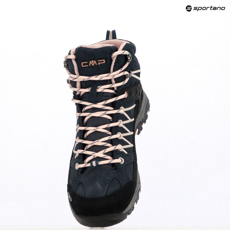CMP Rigel Mid Wp asphalt/rose junior trekking boots 12