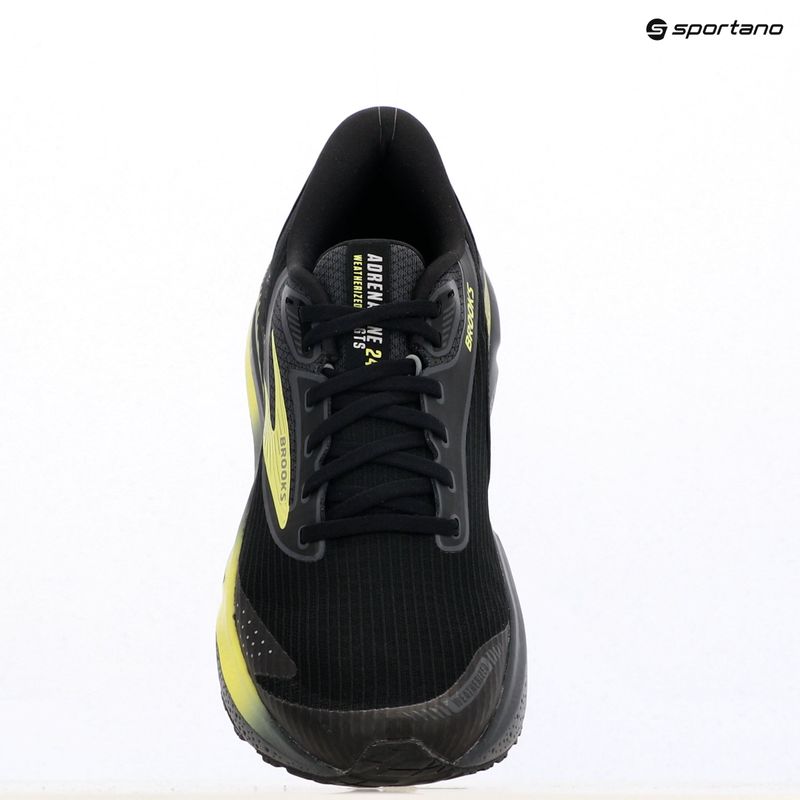 Men's running shoes Brooks Adrenaline GTS 24 Weatherized black/ebony/new yellow 15