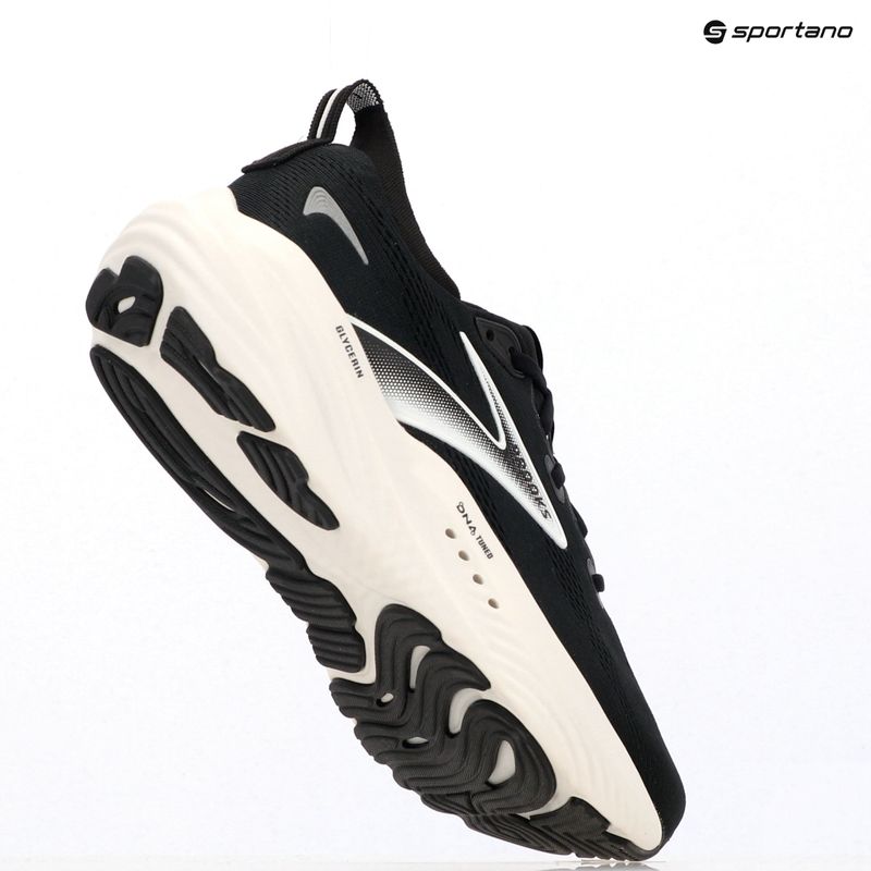 Men's running shoes Brooks Glycerin 22 black/grey/white 15