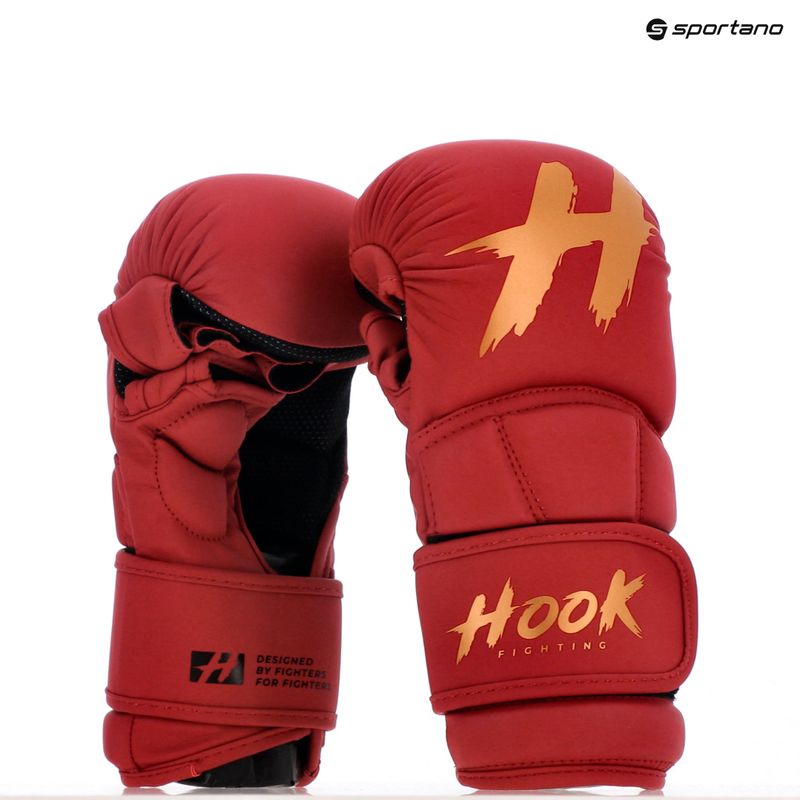 MMA HOOK FIGHTING sparring gloves TX0-B4M0016 red 10