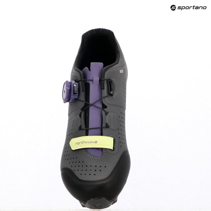 Women's MTB cycling shoes Northwave Razer dark grey/dark purple 9