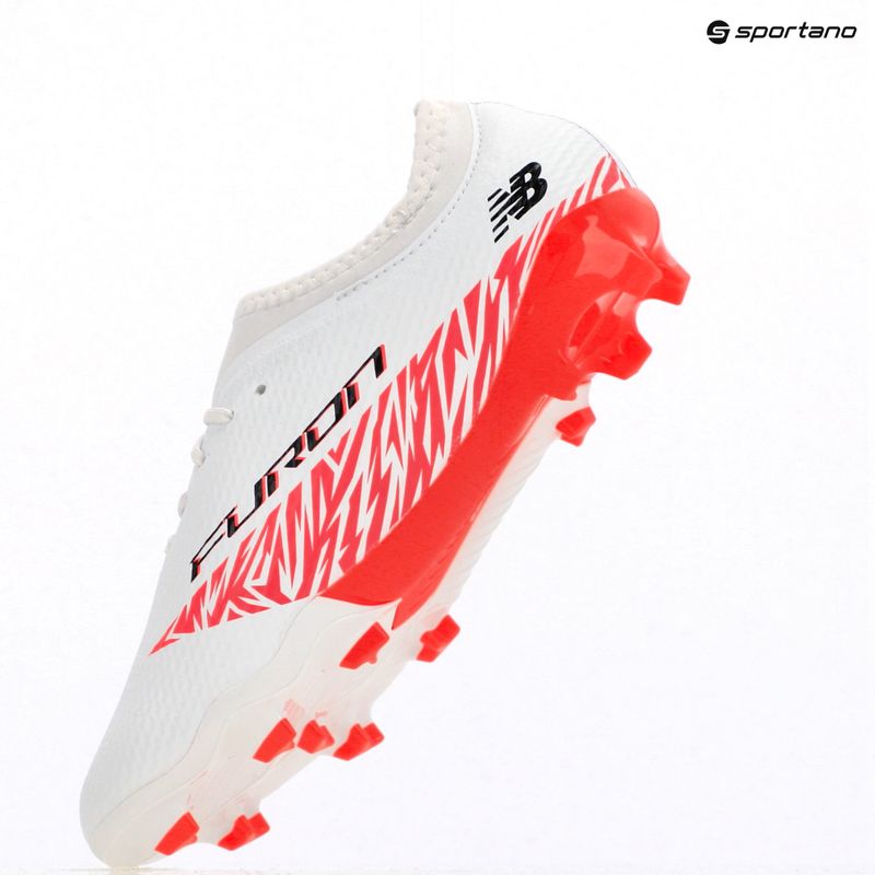 Children's football boots New Balance Furon Team V8 Jr FG white 15